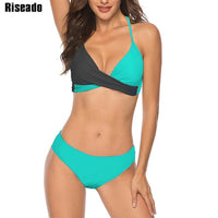 Thumbnail for Wire Free Women Sexy Push Up Bikinis Set Swimwear