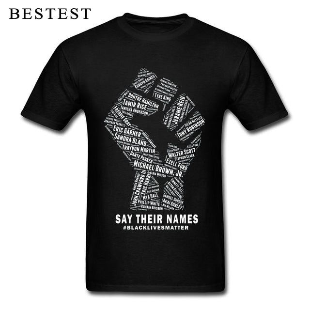 Black Lives Matter Men's Breathable Cotton T-Shirt