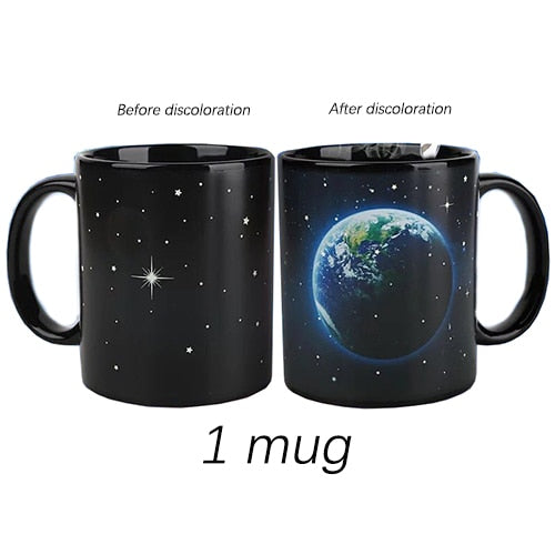 Space Collection Magic Color Changing 3D Ceramic Coffee/Tea/Milk Mugs
