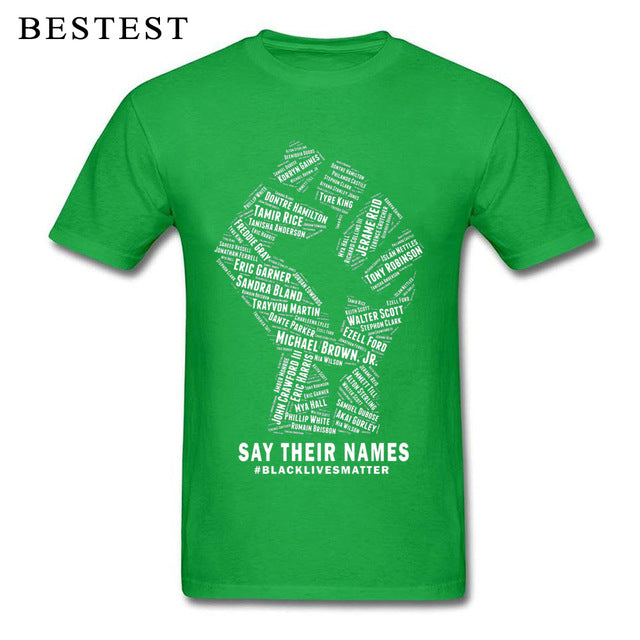 Black Lives Matter Men's Breathable Cotton T-Shirt