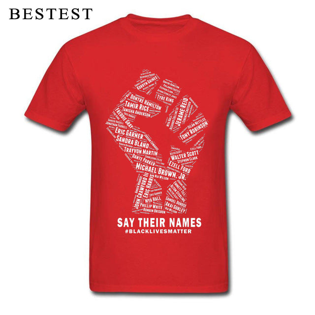 Black Lives Matter Men's Breathable Cotton T-Shirt