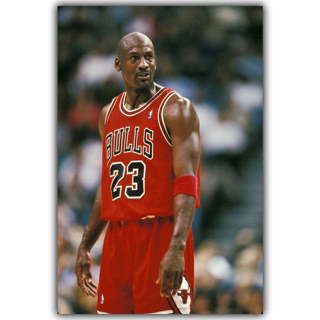 NBA Michael Jordan Basketball Sports Silk Canvas Poster Print Wall Art