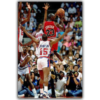 Thumbnail for NBA Michael Jordan Basketball Sports Silk Canvas Poster Print Wall Art