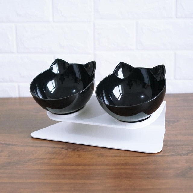Anti-Vomiting and Non-Slip Orthopedic Cat Bowl With Raised Stand