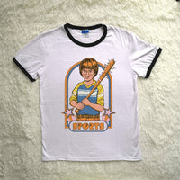 Thumbnail for Childhood Sports Retro Spoof Tshirt