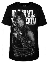 Thumbnail for The Walking Dead Daryl Dixon Zero Tolerance For Walkers Crossbow Oversize Print Tshirt - TshirtNow.net - 7