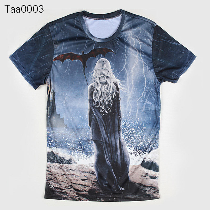 Game Of Thrones Sansa Stark Allover 3D Print Tshirt - TshirtNow.net - 5