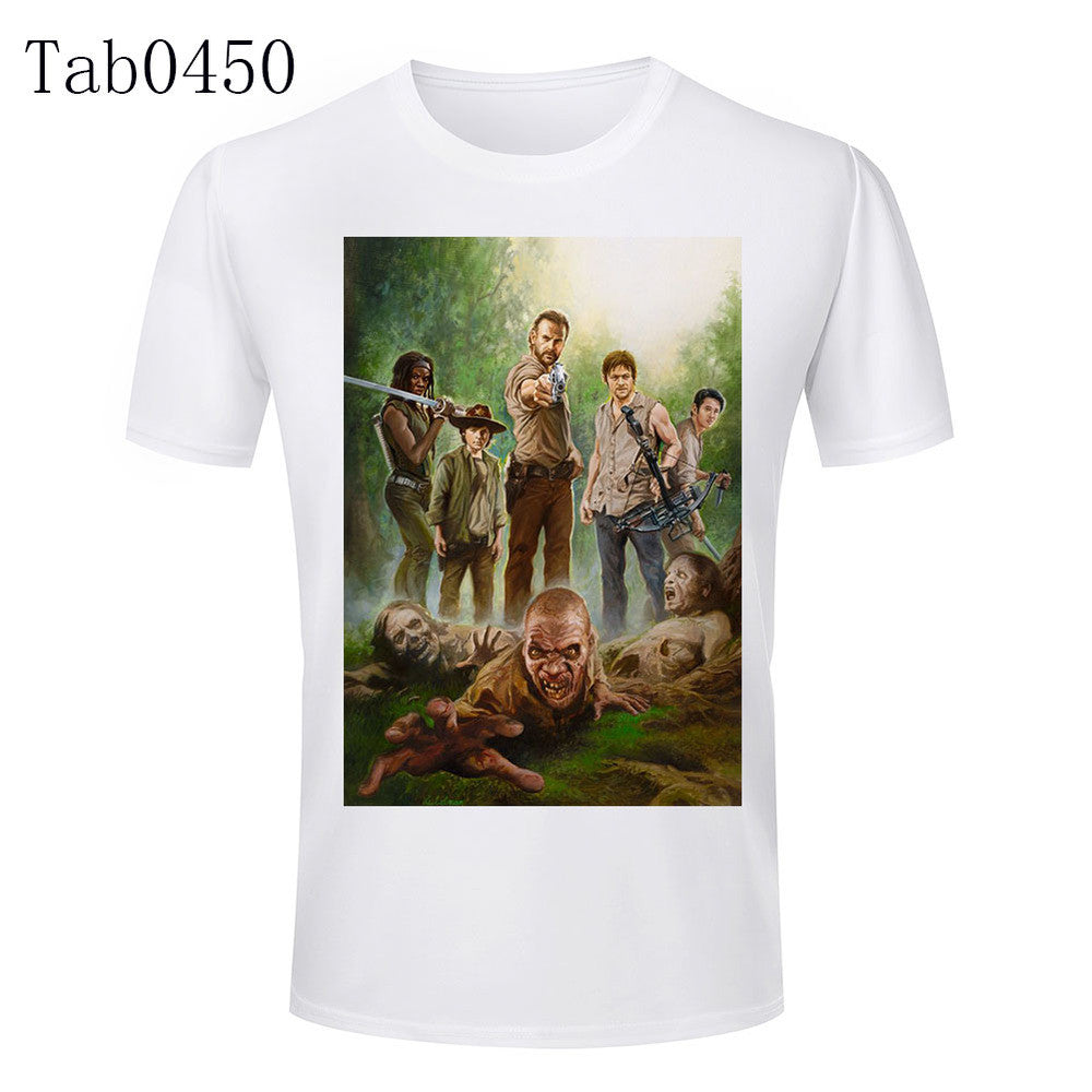 The Walking Dead Gang Shooting Zombies Tshirt - TshirtNow.net - 2