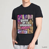 Thumbnail for Game Of Thrones Westeros Grand Theft Auto Logo Spoof Tshirt - TshirtNow.net - 5