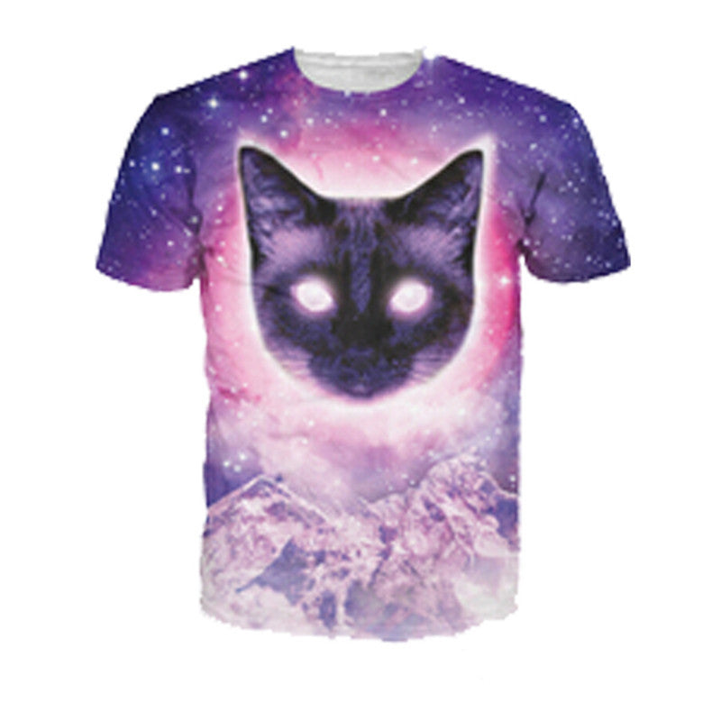 3D Allover Graphic Print Cat Tshirts - TshirtNow.net - 11