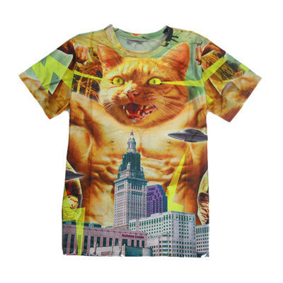 3D Allover Graphic Print Cat Tshirts - TshirtNow.net - 13