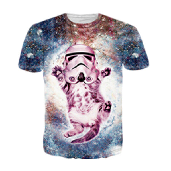 3D Allover Graphic Print Cat Tshirts - TshirtNow.net - 24