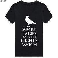 Thumbnail for Game Of Thrones Sorry Ladies I'm In The Night's Watch Tshirt - TshirtNow.net - 17