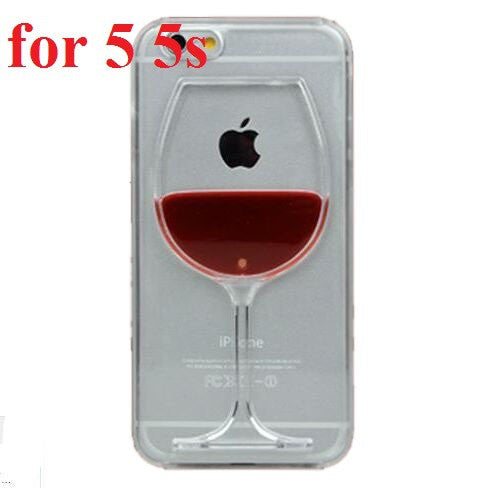 Wine Lovers Red Wine Cup Liquid Transparent Case Cover For Apple iPhone 4 4S 5C 5 5S 6 6S 6 Plus All Models Phone Cases Back Covers - TshirtNow.net - 11