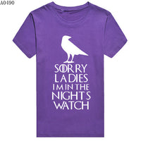 Thumbnail for Game Of Thrones Sorry Ladies I'm In The Night's Watch Tshirt - TshirtNow.net - 19