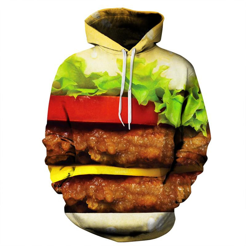 Hamburger Patties Allover 3D Print Hoodie