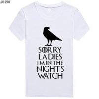 Thumbnail for Game Of Thrones Sorry Ladies I'm In The Night's Watch Tshirt - TshirtNow.net - 4