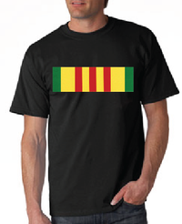 Thumbnail for Vietnam Service Ribbon Tshirt: Black - TshirtNow.net - 1