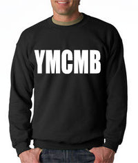 Thumbnail for Ymcmb Crewneck Sweatshirt: Black With White Print - TshirtNow.net