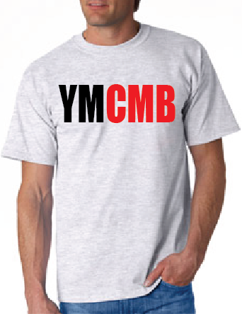 Ymcmb Tshirt: Ash With Black and Red Print - TshirtNow.net