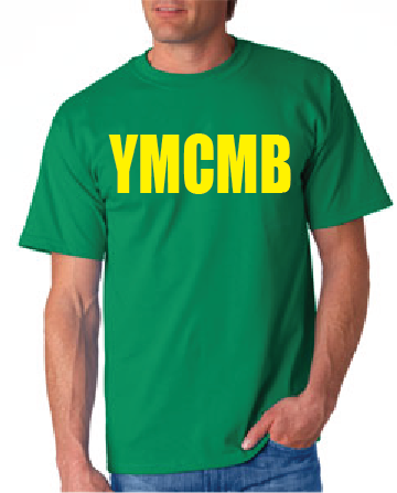 Ymcmb Tshirt: Kelly Green With Yellow Print - TshirtNow.net - 1